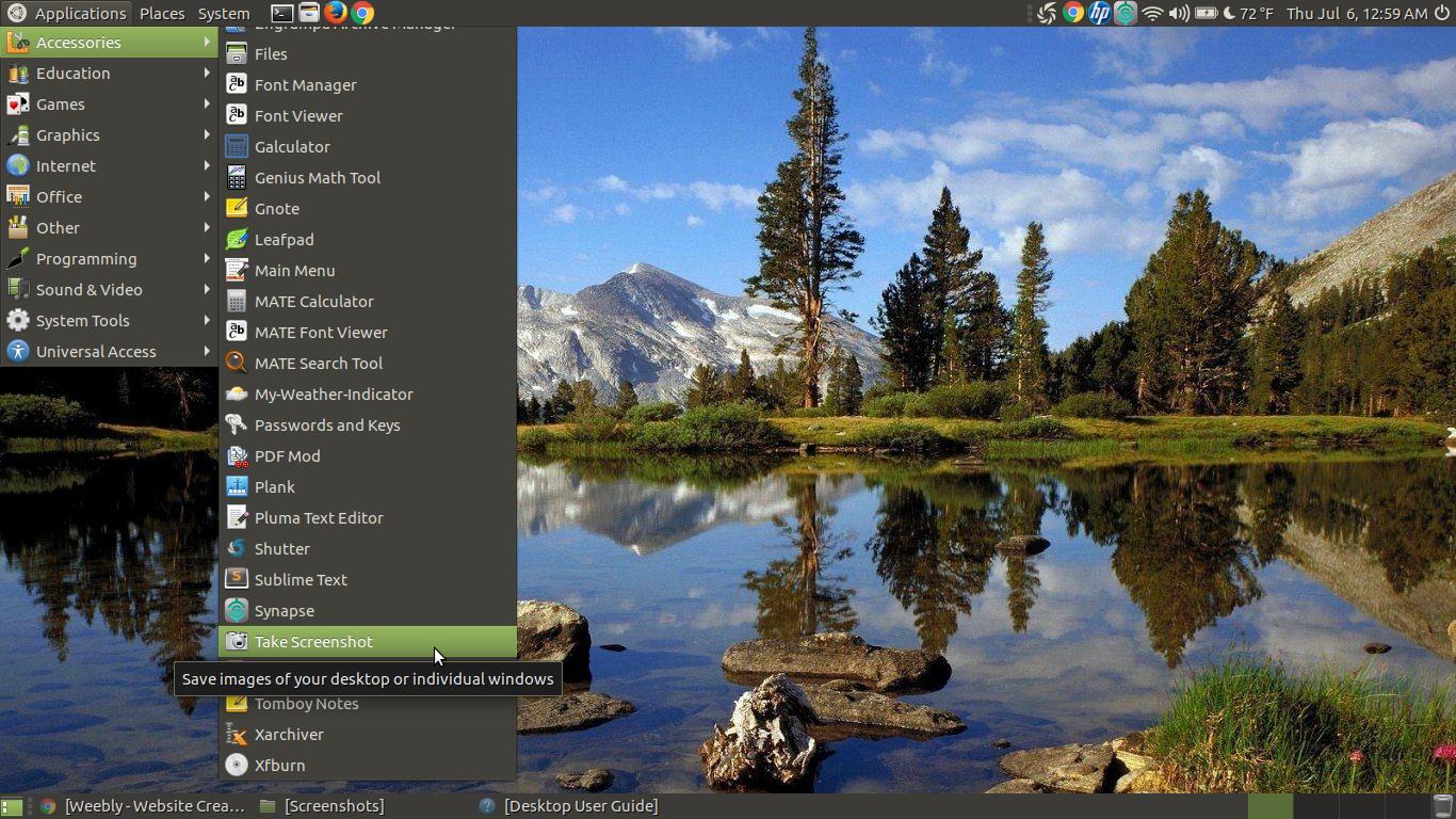 isolatie angst Trillen How to Take a Screenshot - Learn Ubuntu MATE